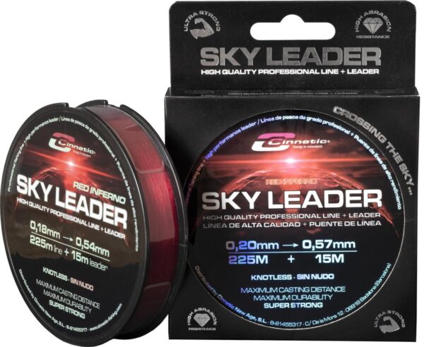 Cinnetic Sky Leader Red 250m + 15m