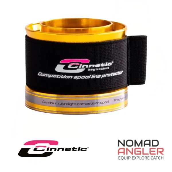 Cinnetic Spool Protector set van 2 stuks. Houdt vislijn veilig op de spoel en voorkomt loskomen en slijtage tijdens transport.