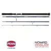 PENN Overseas II Offshore Spinning Rod 4-delig. Compacte travel hengel met 24T carbon blank en Fuji componenten voor zwaar zoutwatergebruik.