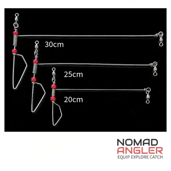 Havfiske Boom 20 cm, per 2 stuks. Compacte afhouder voor zeevismontages met minder stromingsweerstand en meer controle.