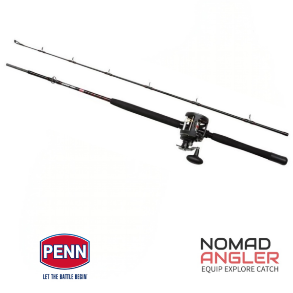 PENN Warfare Boat Combo 1404573 kopen? Allround boothengelset van 2,13 m met 30 lb blank, 30LW left hand reel en HT-100 slip.