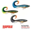 Rapala X-Rap Otus 17 is een slow sinking hybride swimbait met curl tail, body roll en 3 sterke kleuren voor roofvis.