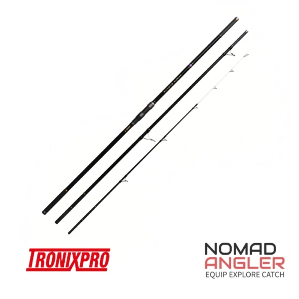Tronixpro Exodus Aurum strandhengel met competition top, 100-200g werpgewicht en pre-order tot lancering begin juni.